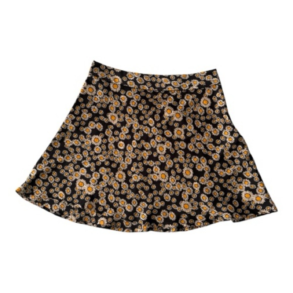Free People Phoebe Daisy Floral Mini Skater Skirt Boho Size 4 - Picture 2 of 4